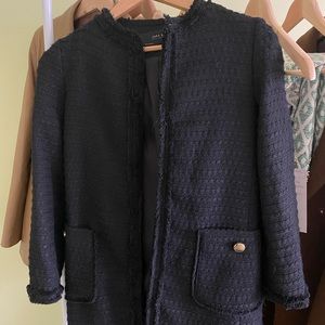 Zara Black Office Coat